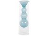 Vase à fleurs en verre 26 cm turquoise KALOCHI_838040
