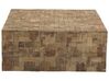 Tavolino da caffè basso legno marrone 80 x 80 cm GAMBO_695044