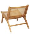 Wooden Chair with Rattan Braid Light Wood MIDDLETOWN_848268