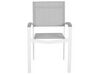 Conjunto de 4 cadeiras de jardim em alumínio cinzento PERETA_738740
