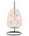 PE Rattan Hanging Chair with Stand Natural CASOLI_763742