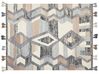 Kelim Teppich Wolle mehrfarbig 160 x 230 cm geometrisches Muster Kurzflor AYGEZARD_859204