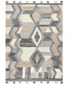 Kelim Teppich Wolle mehrfarbig 160 x 230 cm geometrisches Muster Kurzflor AYGEZARD_859204