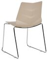 Set of 4 Dining Chairs Beige HARTLEY_873455