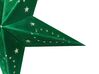 Sada 2 závěsných sametových hvězd s LED 45 cm zelené MOTTI_835546