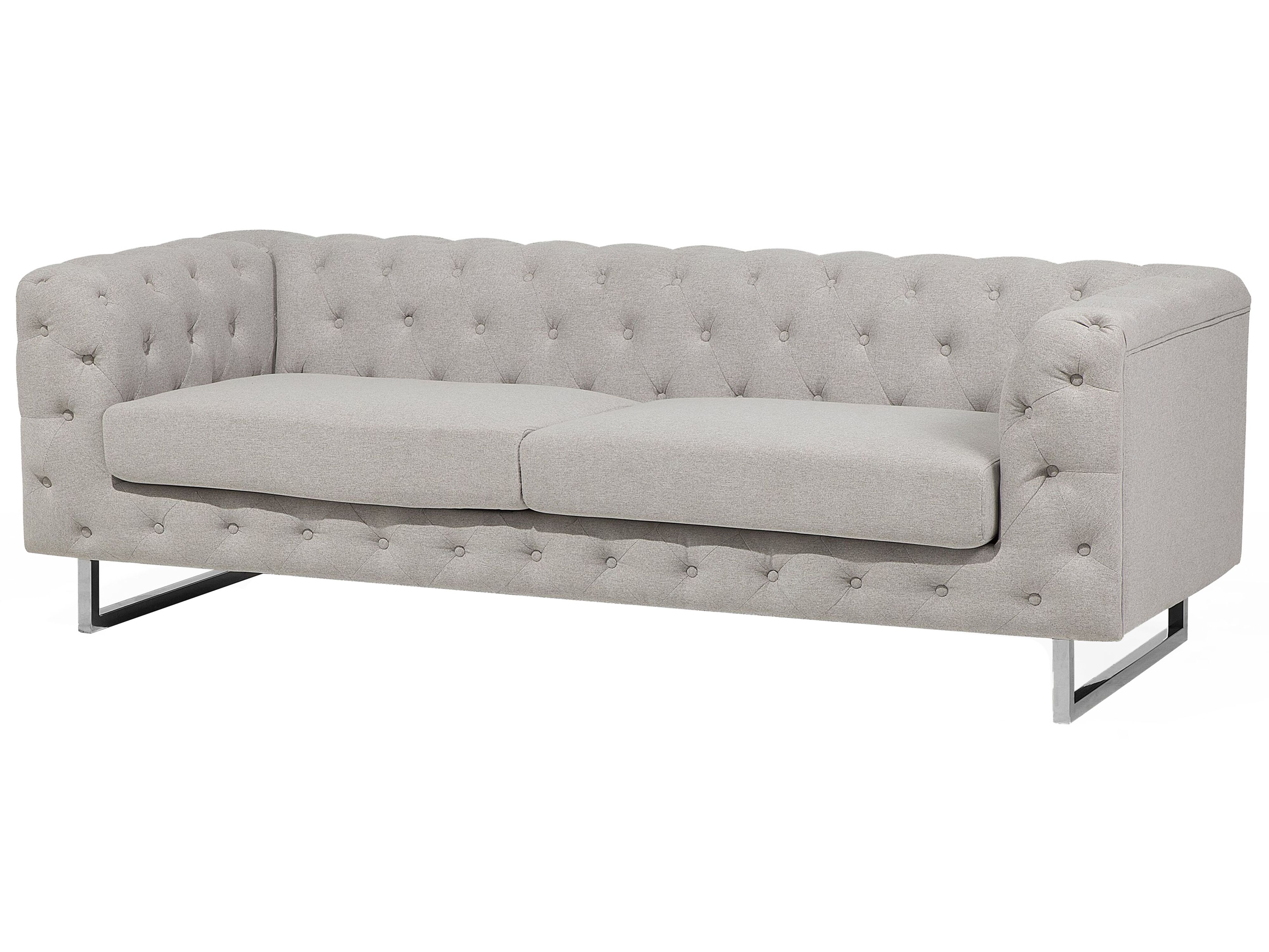 Sofa 3-osobowa beżowa VISSLAND