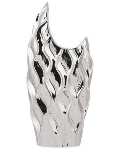 Koristemaljakko keraaminen hopea 35 cm HALUZA Koristemaljakko keraaminen hopea 35 cm HALUZA