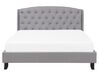 Fabric EU King Size Bed Grey BORDEAUX_694848