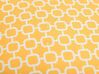 Lot de 2 coussins extérieurs à motif jaune et blanc 40 x 40 cm ASTAKOS_873337