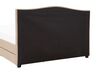 Łóżko z szufladami tapicerowane 160 x 200 cm beżowe MONTPELLIER_754247