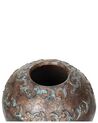 Terracotta Decorative Vase 33 cm Copper with Blue NIDA_742418