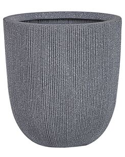 Kukkaruukku polyhartsi harmaa ⌀ 31 cm CHIOS Kukkaruukku polyhartsi harmaa ⌀ 31 cm CHIOS