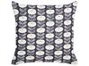 Set of 2 Outdoor Cushions Geometric Pattern 45 x 45 cm Grey VALSORDA_881490