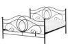 Kovová posteľ 160 x 200 cm čierna LYRA_676914