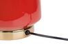 Tischlampe rot 60 cm Trommelform TRIVERSA_690623