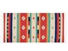Kelim Teppich Baumwolle mehrfarbig 80 x 150 cm geometrisches Muster Kurzflor MARGARA_869742