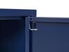 2 Door Metal Sideboard Navy Blue URIA_826156