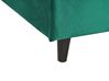 Housse de cadre de lit double en velours vert foncé 140 x 200 cm pour les lits FITOU_876107