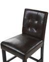 Faux Leather Bar Chair Brown MADISON_773558