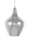 Glass Pendant Lamp Silver SOANA_745309