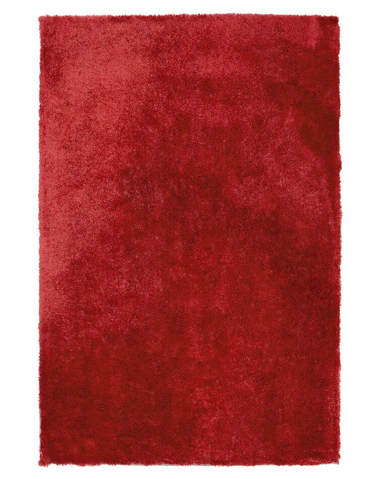 Vloerkleed polyester rood 140 x 200 cm EVREN_758825