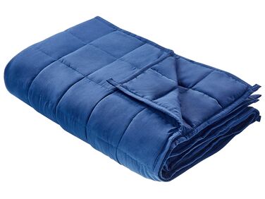 Cobertor pesado 7 kg azul marinho 120 x 180 cm NEREID