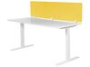 Przegroda na biurko 180 x 40 cm żółta WALLY_853258