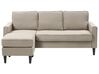 3-Sitzer Sofa mit Ottomane beige AVESTA_768414