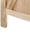 Wooden Folding 4 Panel Room Divider 170 x 163 cm Light Wood RIDANNA_874080