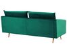 Sofa Set Samtstoff grün 5-Sitzer mit goldenen Beinen MAURA_788811