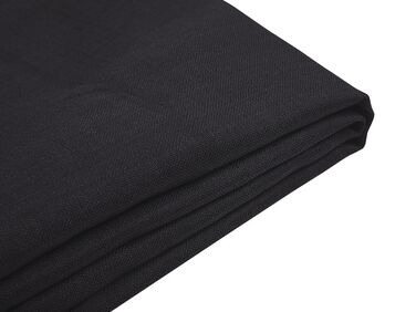 Capa em tecido preto 180 x 200 cm para cama FITOU