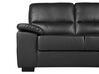 2 Seater Faux Leather Sofa  Black VOGAR_676513