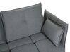 Canapé angle côté droit 4 places en tissu gris foncé TOMRA_848205