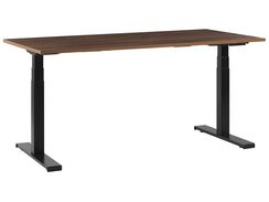 Työpöytä sähkösäädettävä tumma puu/musta 160 cm DESTIN II