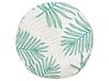 Set of 2 Outdoor Cushions Leaf Pattern ⌀ 40 cm Beige and Green POGGIO_881073