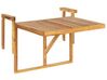 Tavolino sospeso da balcone 60 x 40 cm legno chiaro UDINE_810158