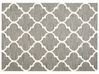 Teppich Wolle grau 160 x 230 cm marokkanisches Muster Kurzflor YALOVA_848689