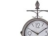 Iron Train Station Wall Clock ø 22 cm Silver and White ROMONT_784504