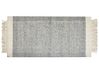Tappeto lana grigio e bianco sporco 80 x 150 cm TATLISU_850049
