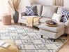 Bavlněný koberec 160 x 230 cm béžový/ šedý NEVSEHIR_839413