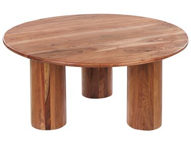 Mesa de centro de madera clara de acacia COLINA
