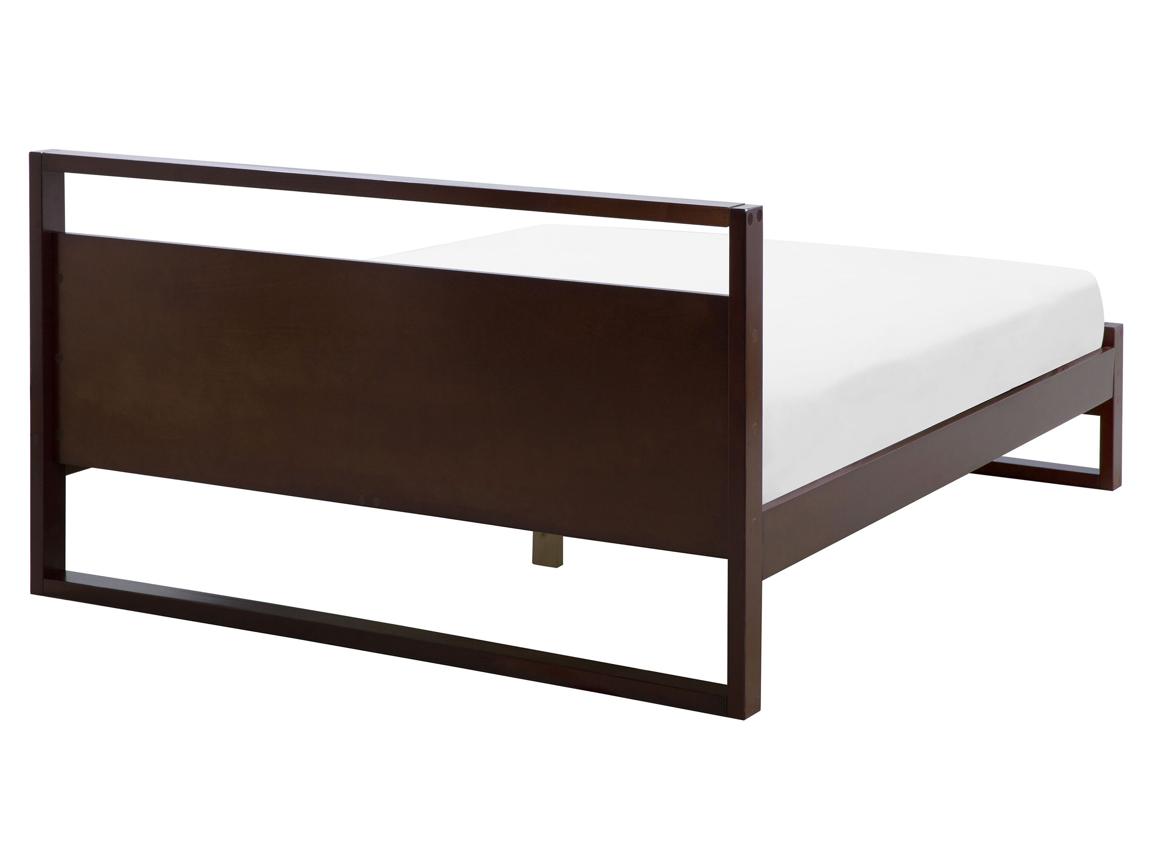 Bed hout donkerbruin 160 x 200 cm GIULIA Gratis Levering