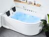 Right Hand Whirlpool Corner Bath with LED 1800 x 1200 mm White CALAMA_780952