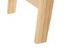 Konzolový stolek se 2 zásuvkami bílý/světlé dřevo SULLY_848835