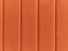 Cama con almacenaje de terciopelo naranja 140 x 200 cm VION_826782