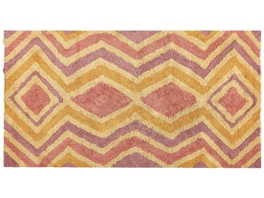 Teppich Baumwolle mehrfarbig 80 x 150 cm CANAKKALE