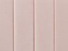 Cama con somier de terciopelo rosa pastel 160 x 200 cm LUNAN_803510