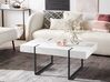 Coffee Table White Marble Effect with Black MERCED_820939