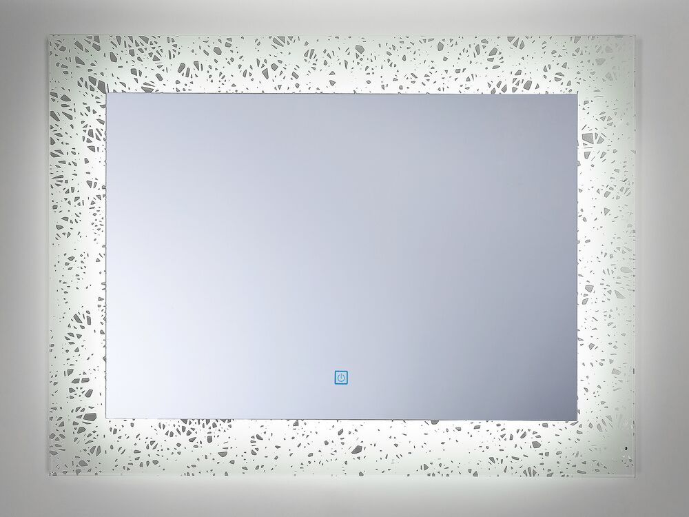 Badspiegel mit LED-Beleuchtung rechteckig 80 x 60 cm MINOT | Beliani.at