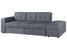 Sectional Sofa Bed with Ottoman Dark Grey FALSTER_751414